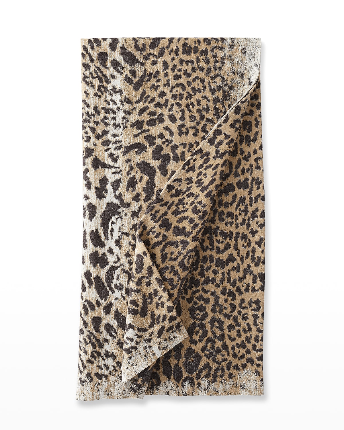 Enzo Degli Angiuoni Leopard Throw Blanket In Animal Print