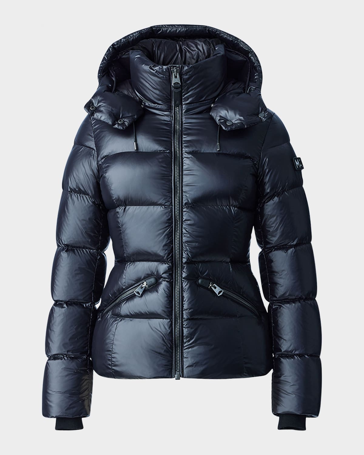 Mackage Madalyn Lustrous Light Down Jacket with Hood