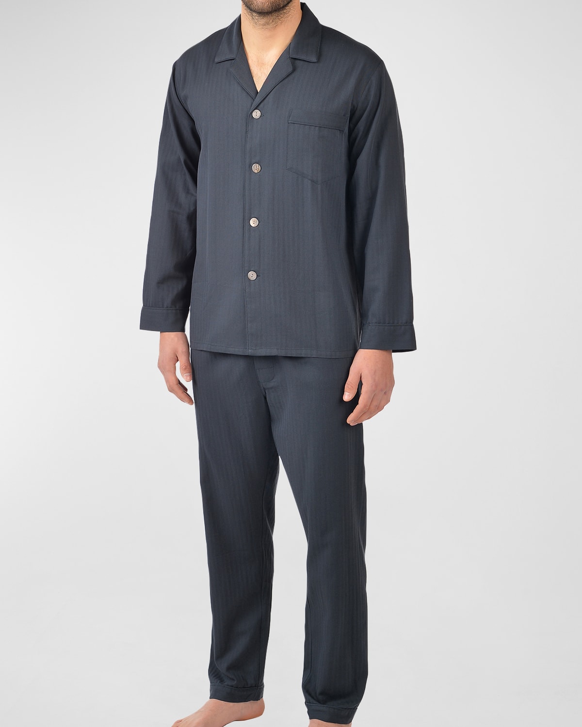 Neiman Marcus Men's Plaid Luxurious Cotton Pajama Set | Neiman Marcus