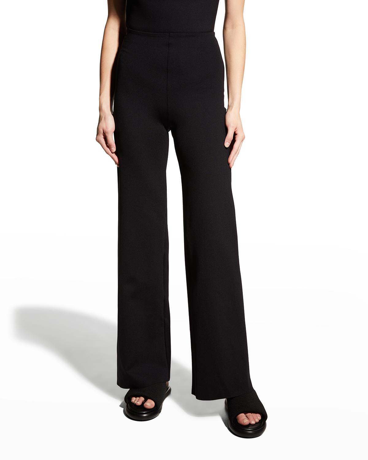 Neoprene Wide-Leg Pants