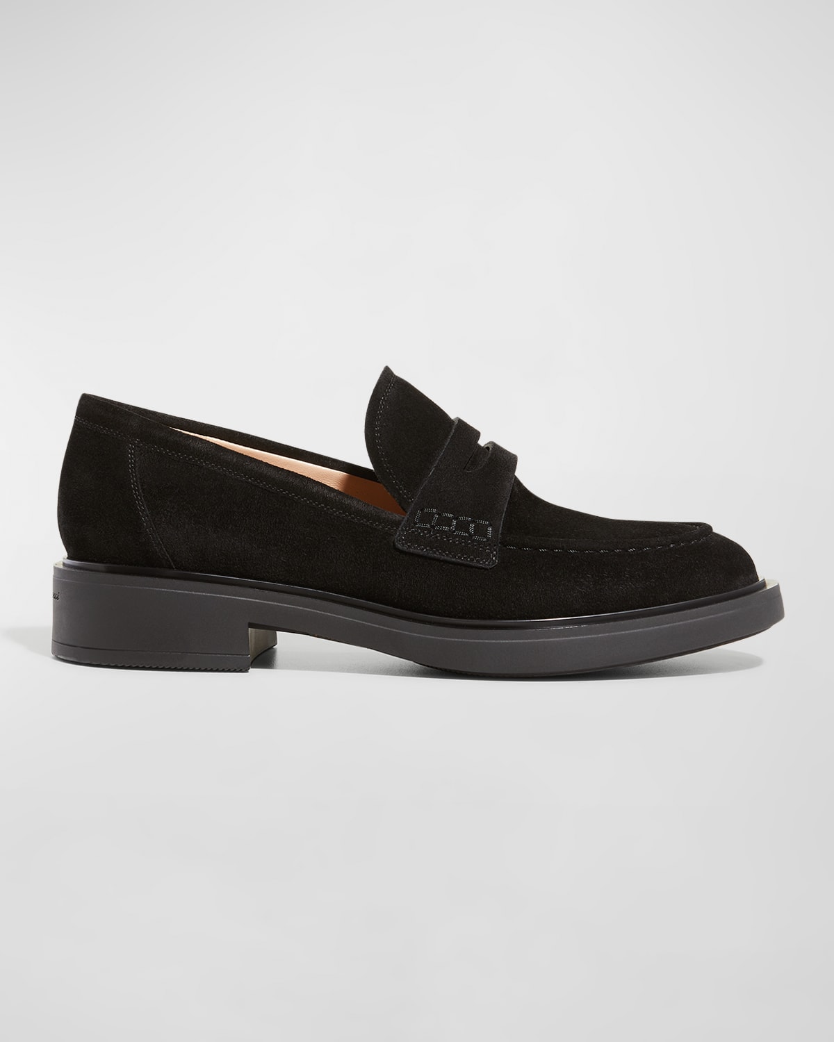 Black Suede Loafer Neiman Marcus