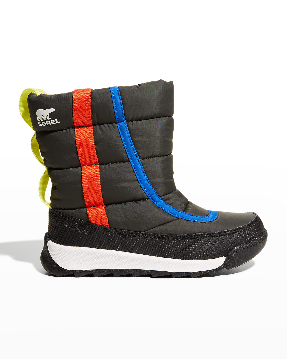Sorel Kid's Whitney Ii Waterproof Puffy Nylon Winter Boots, Toddler/kids In Coal