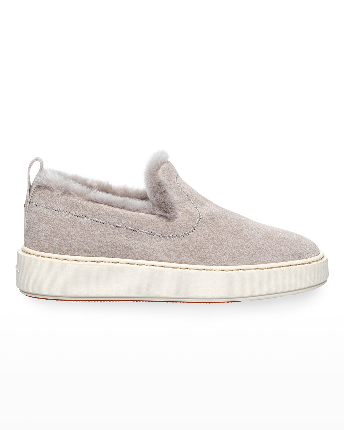 lined slip on sneakers