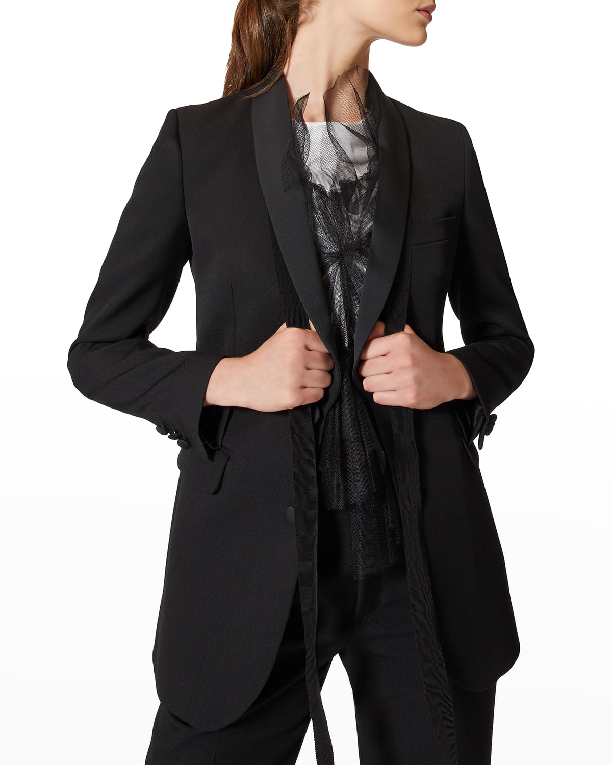 Casual Shawl Collar Jacket | Neiman Marcus