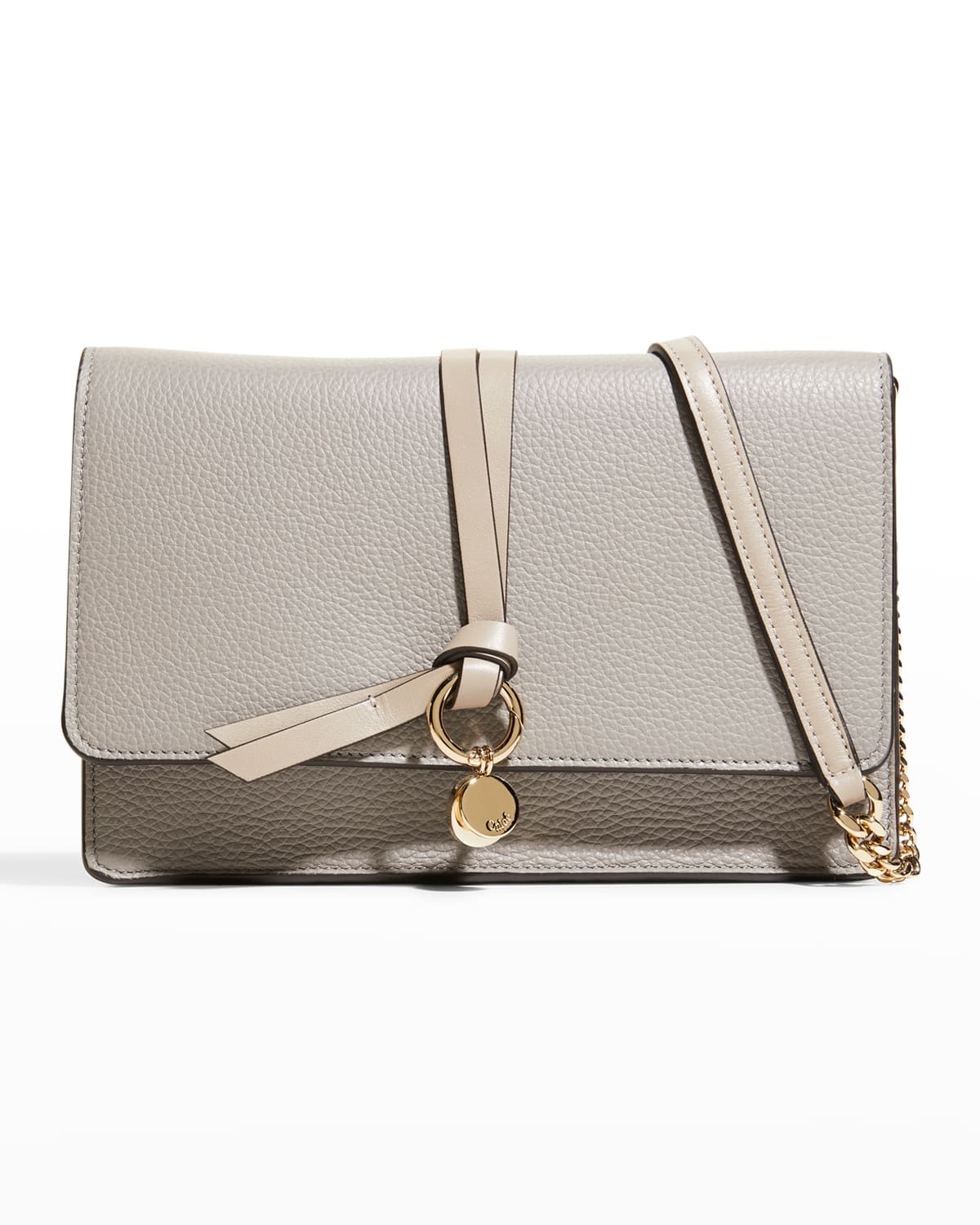 Chain Strap Leather Clutch Neiman Marcus