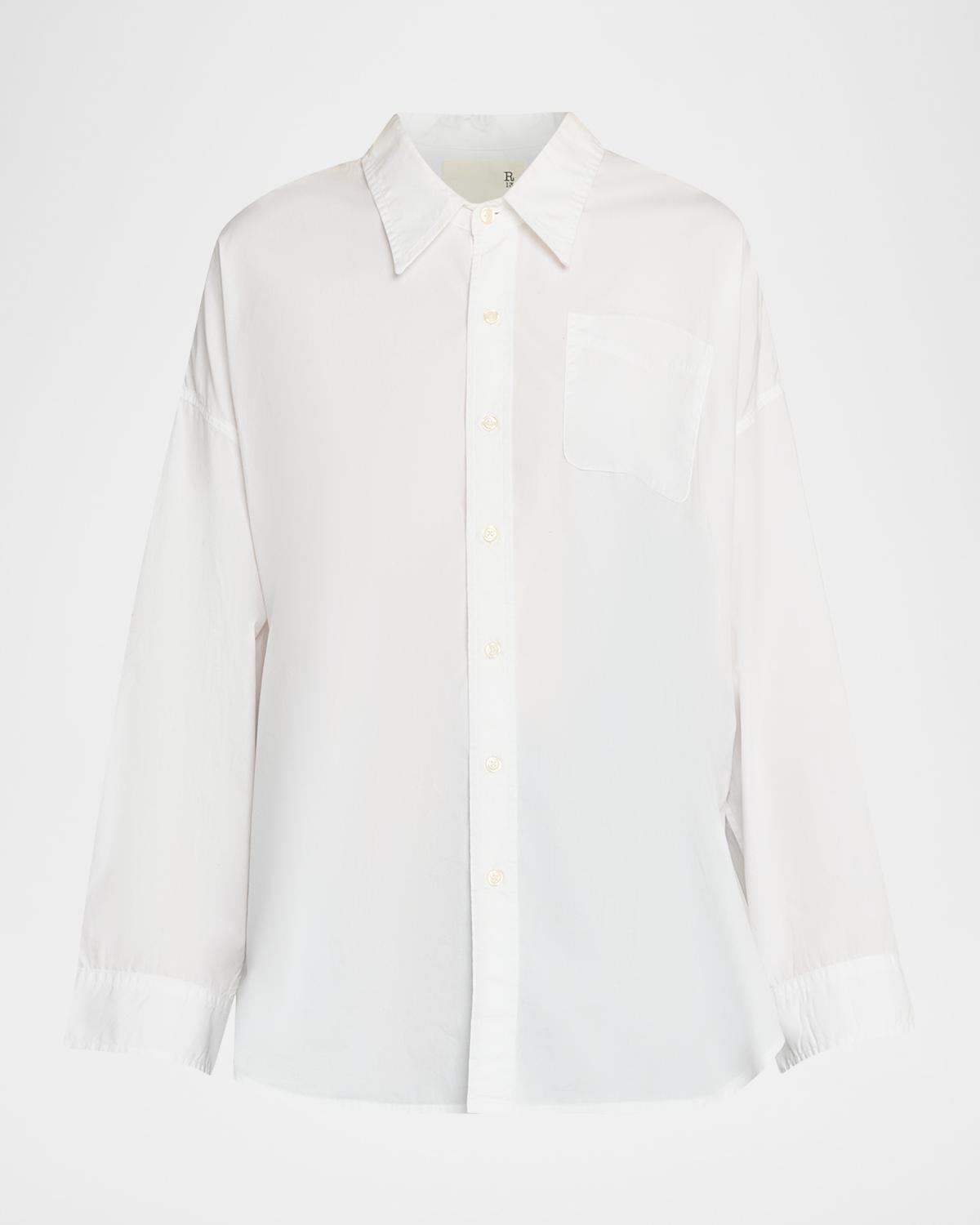 R13 Drop Neck Oxford Shirt
