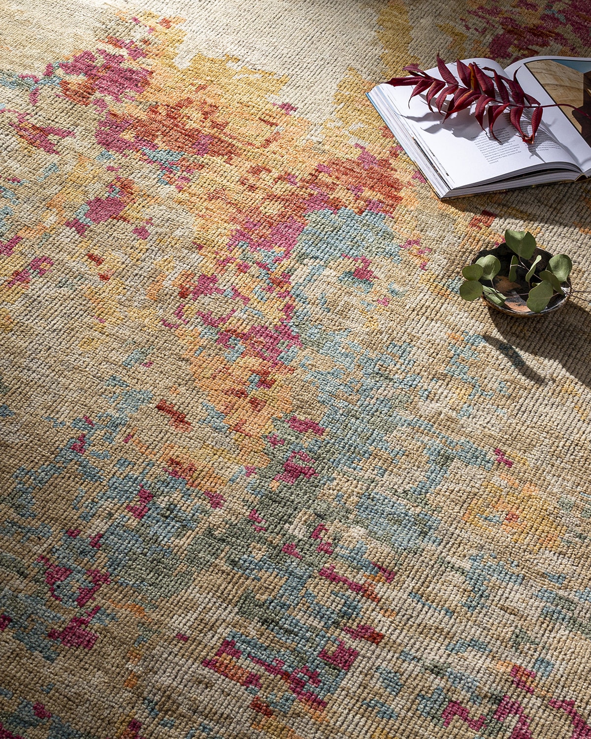 Hand Knotted Wool Rug Neiman Marcus