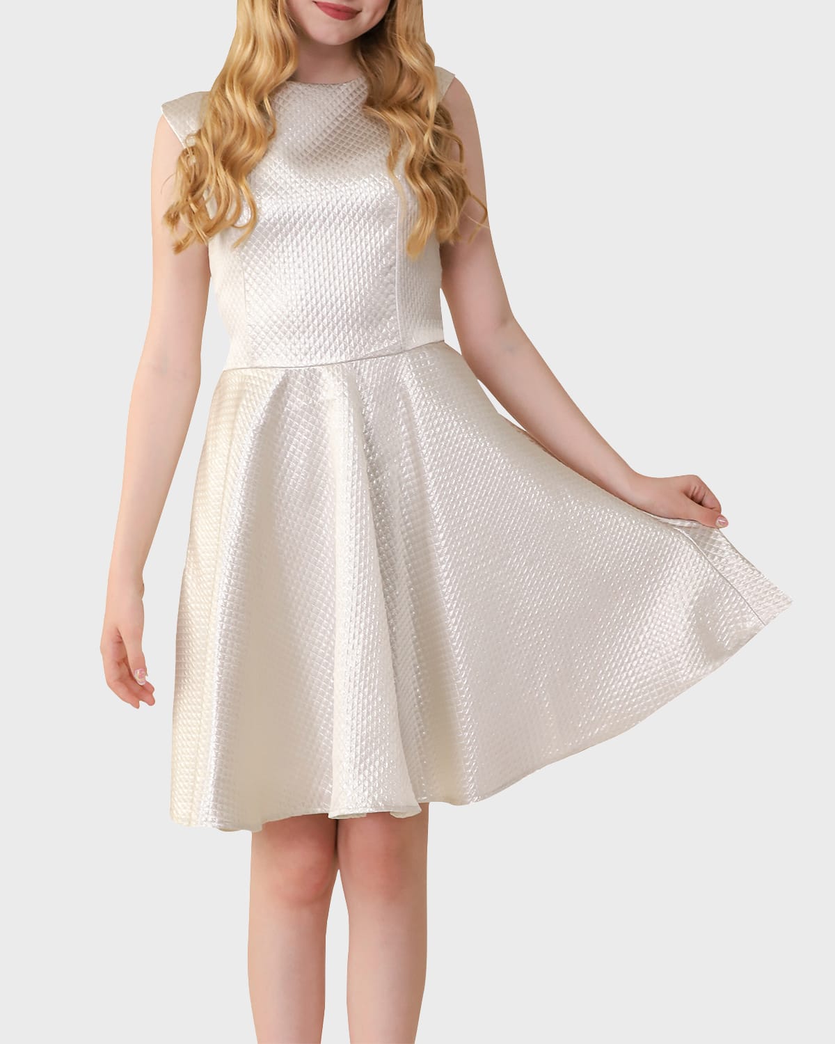 Un Deux Trois Girl's Fit-and-Flare Dress, Size 7-20