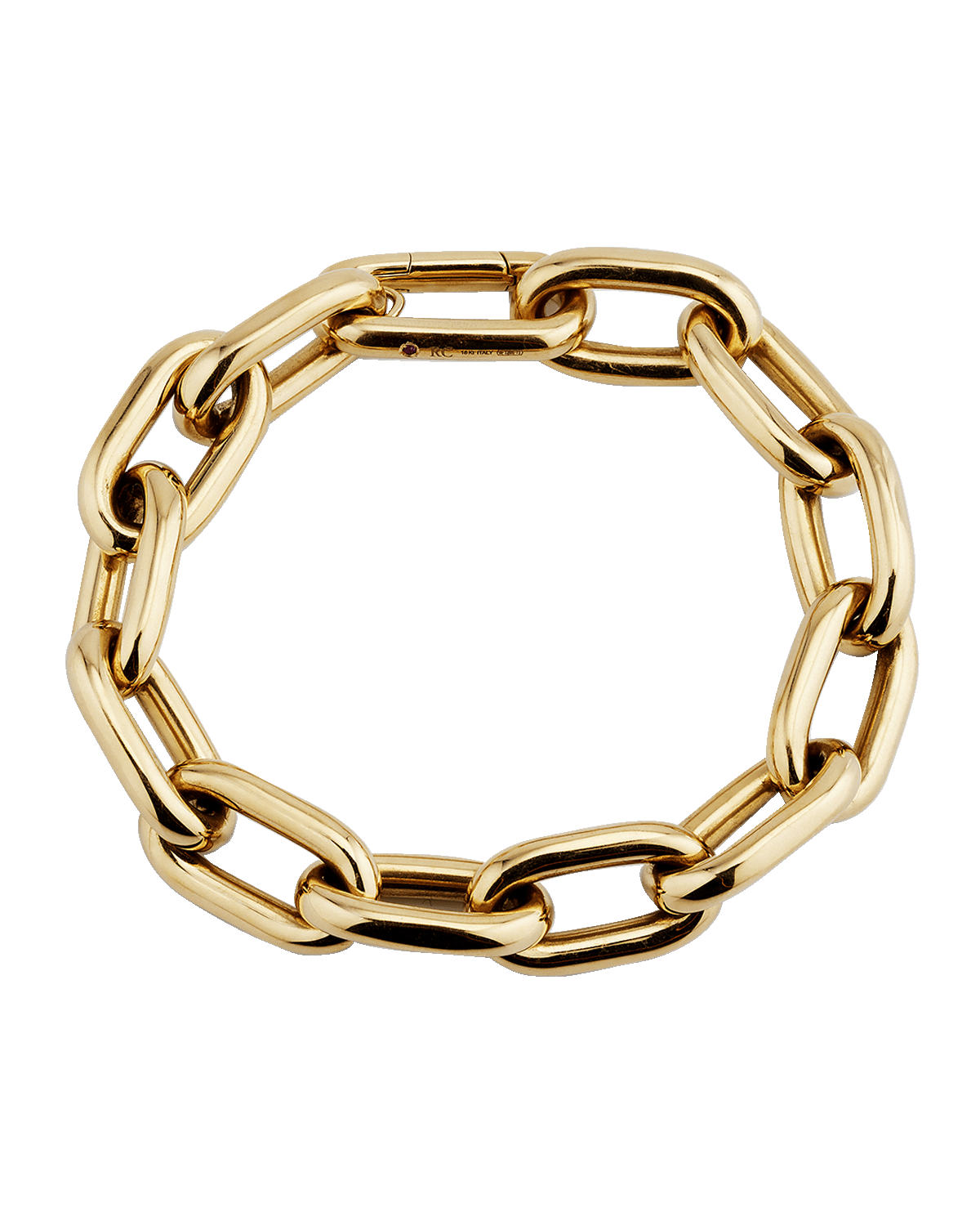 Roberto Coin 18k Yellow Gold Chunky Paperclip Chain Bracelet