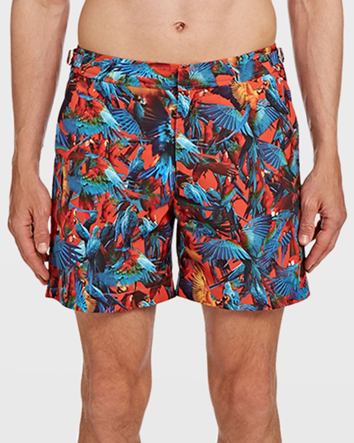 Orlebar Brown Men's Dane II Solid Swim Trunks Neiman Marcus