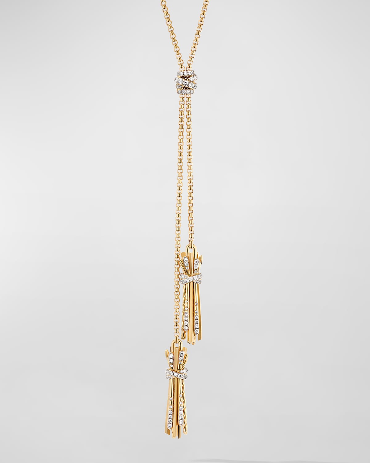 gold chain tassel necklace