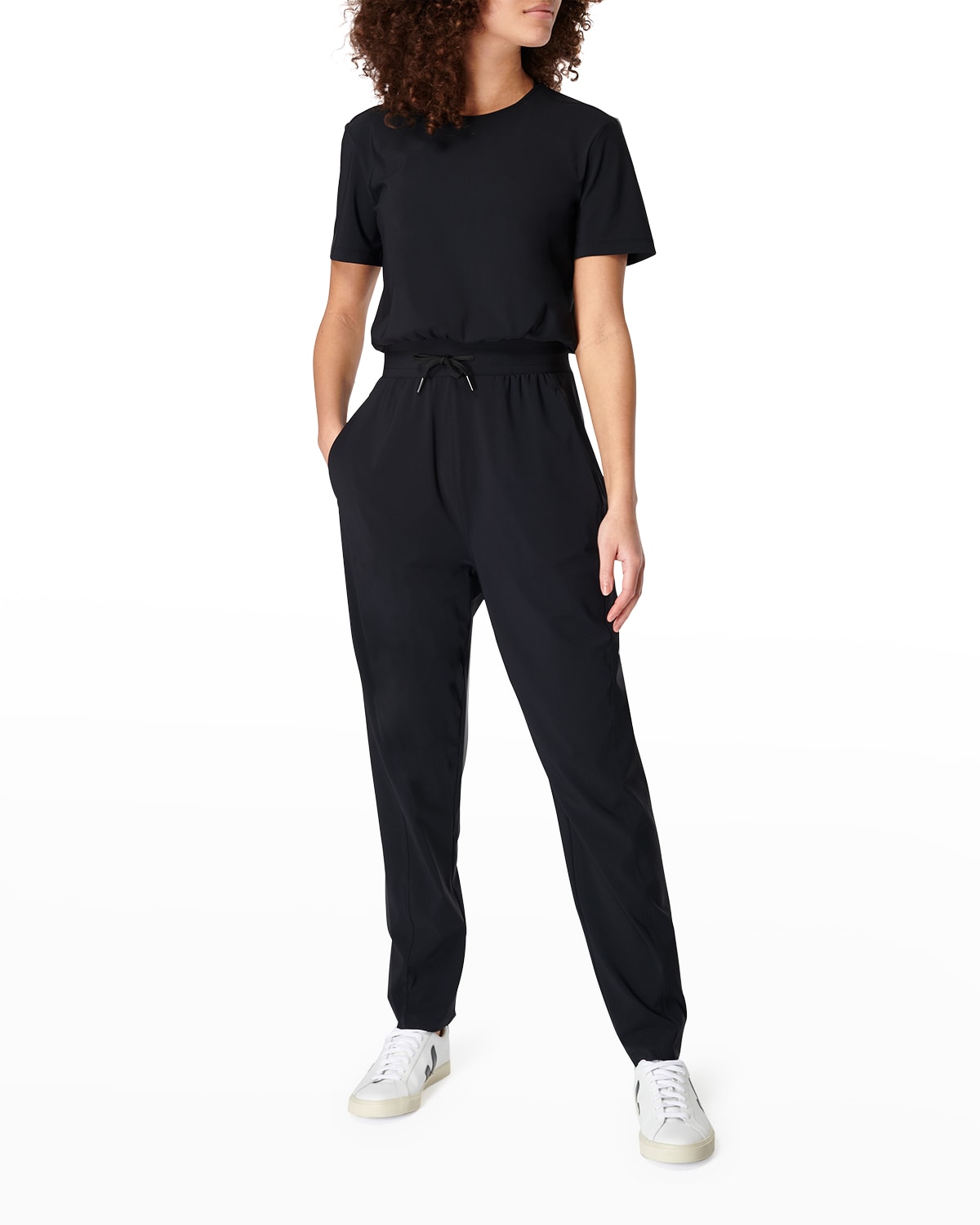 Sweaty Betty Explorer Drawstring Jumpsuit In Black