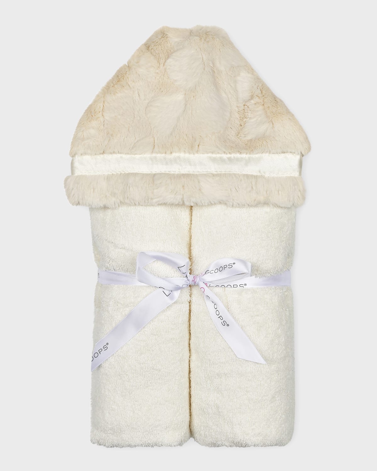 Little Scoops Kid's Plush Hooded Towel