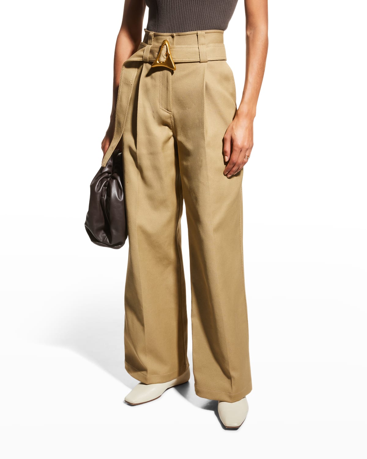 Cotton Wide Leg Pants | Neiman Marcus