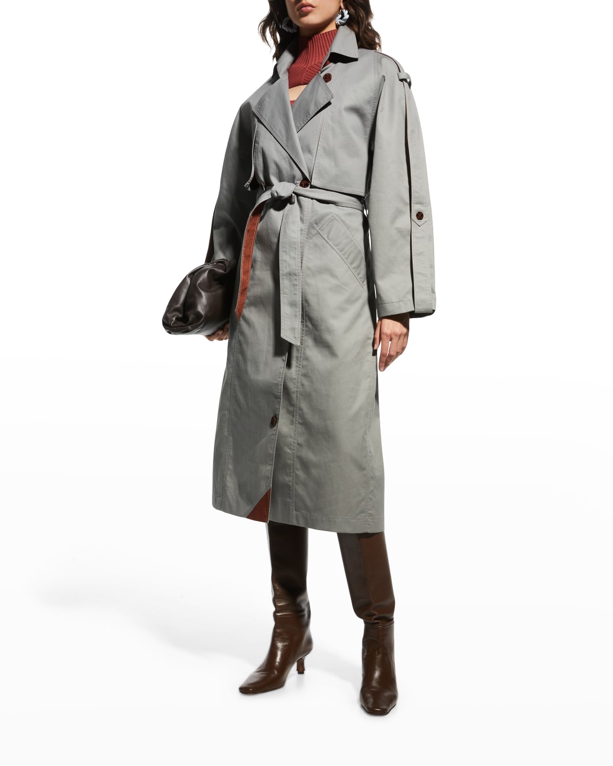 YOKE REVERSIBLE TRANCH COAT【SMOKY BROWN】