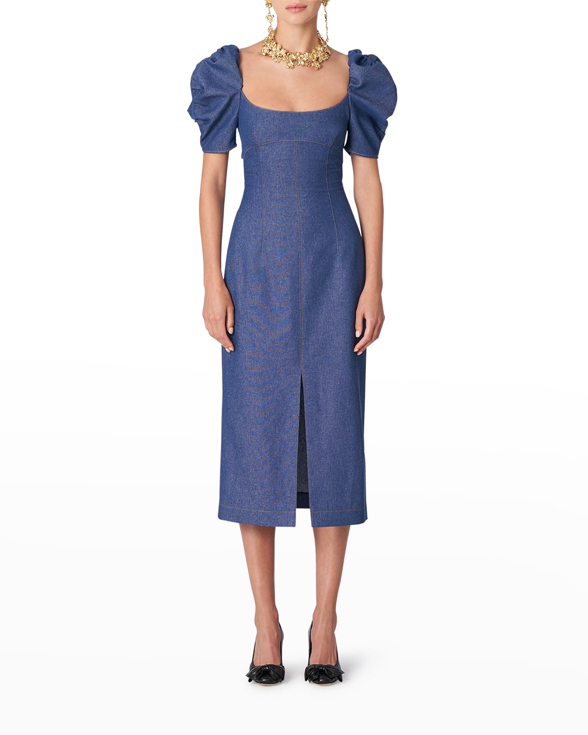 Carolina Herrera Blue Dress | Neiman Marcus