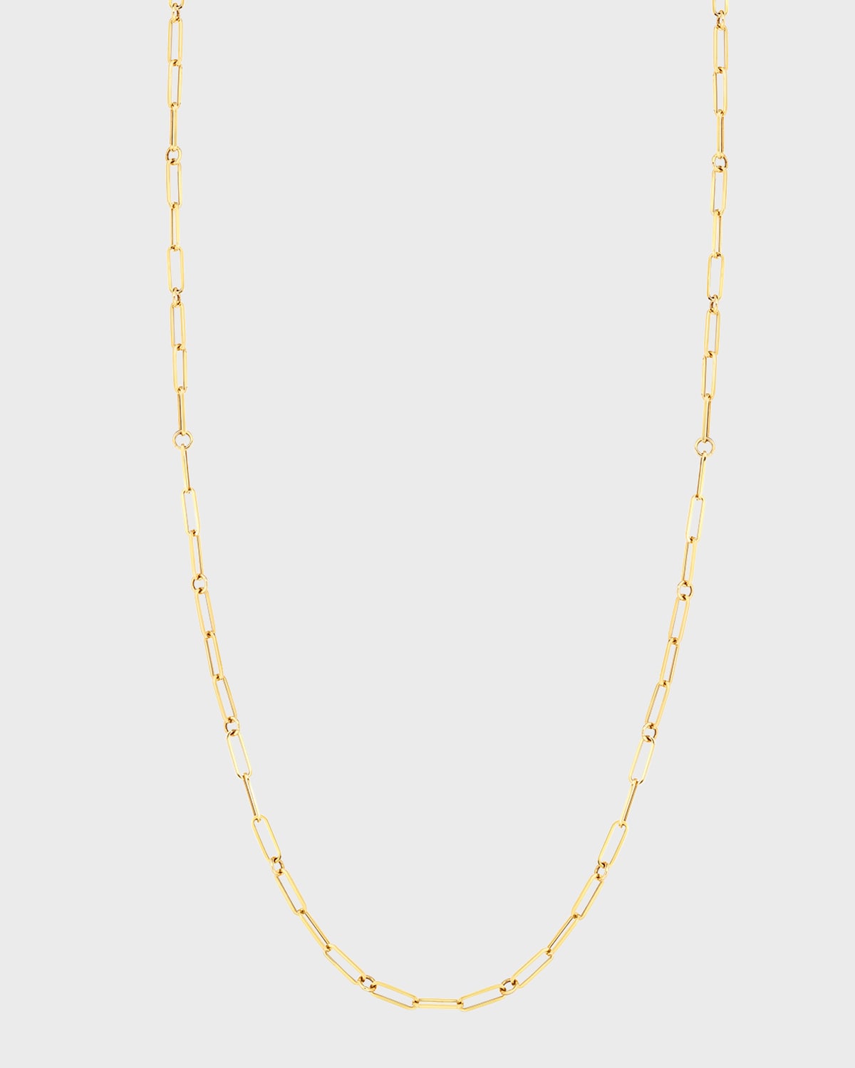 Roberto Coin 18k Gold Paperclip Necklace, 22"L