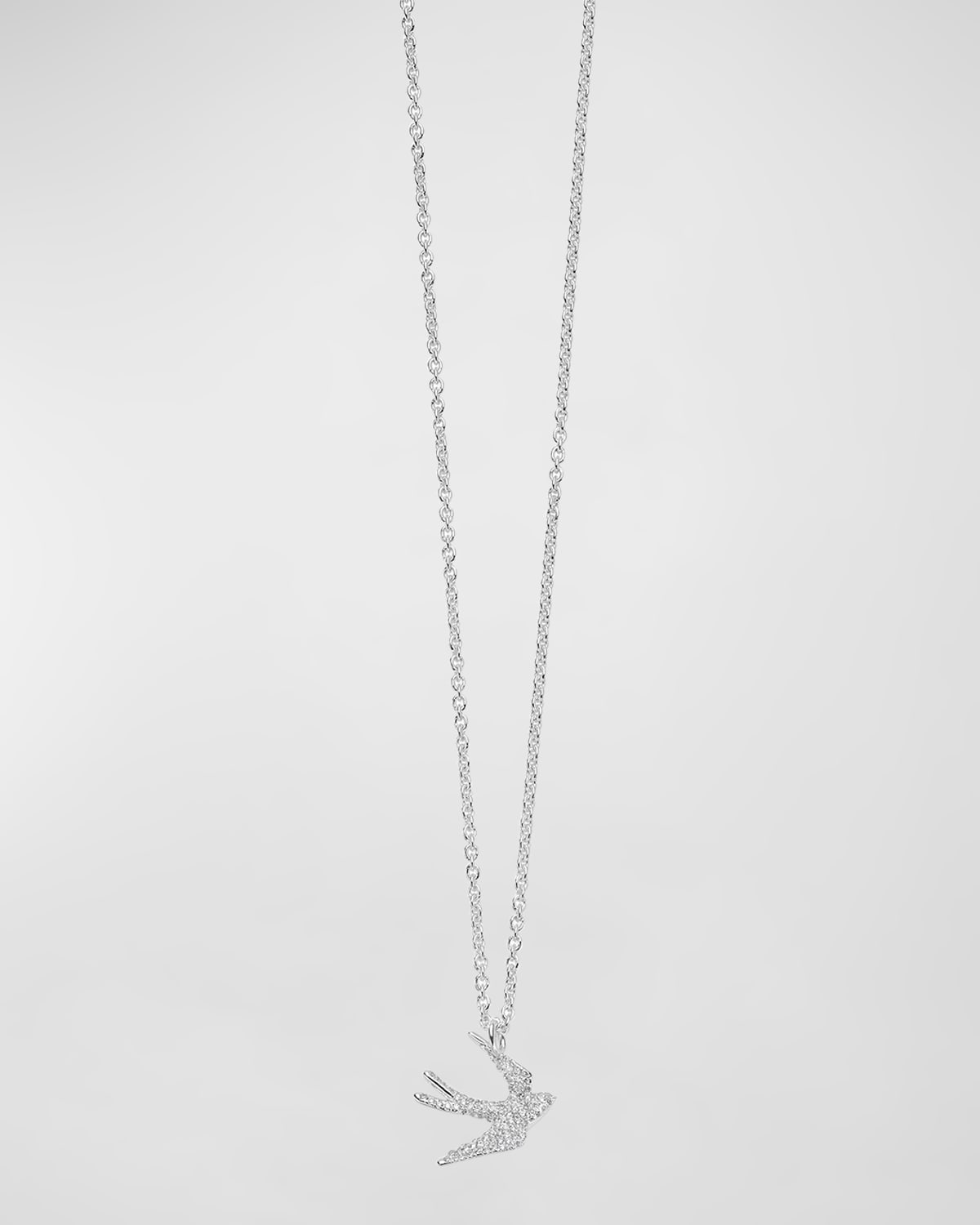 Black Bird on Branch Silver Coloured Pendant Necklace Chain 17" 42cm Jewellery 