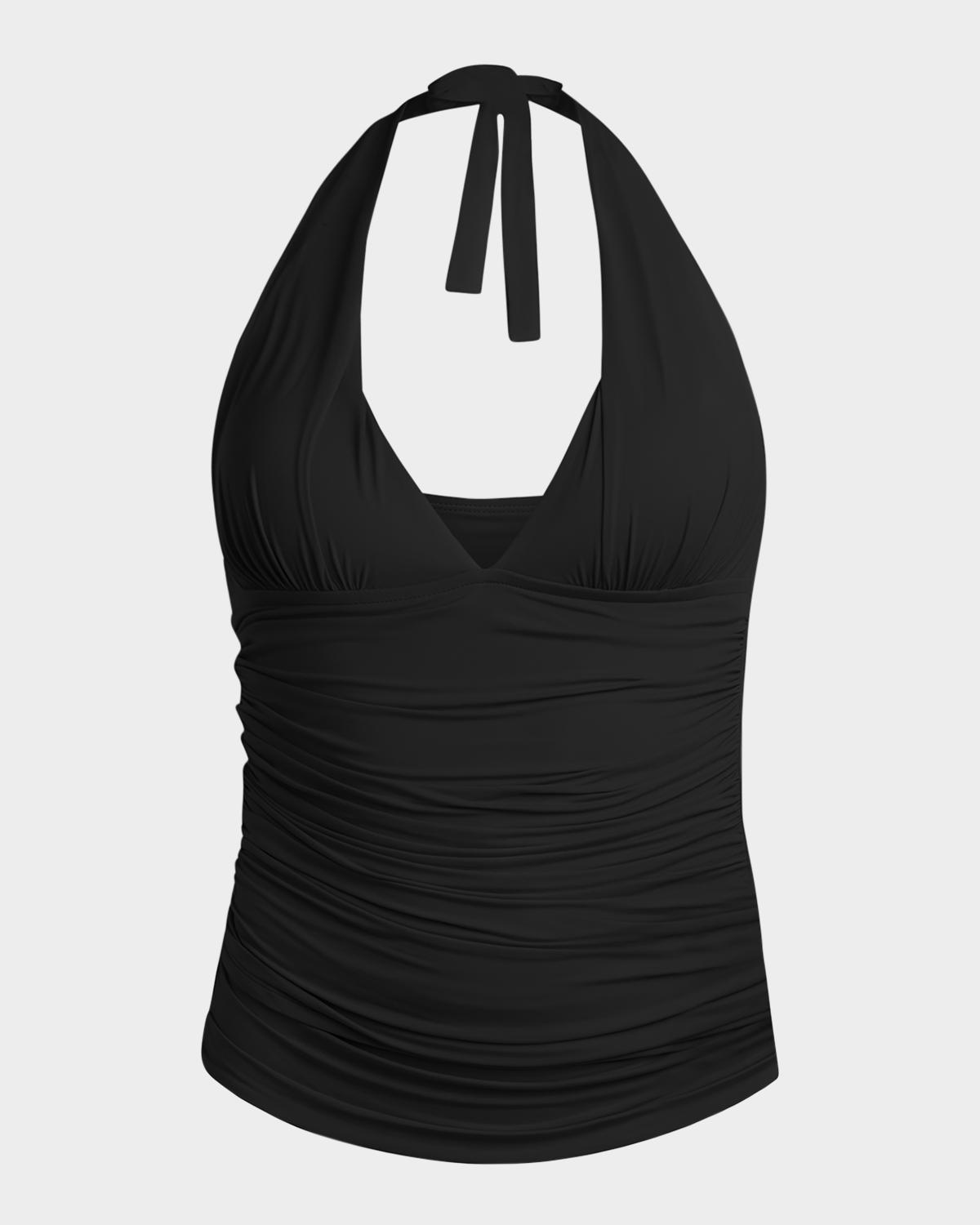 La Blanca Plus Size IG Halter Tankini Swim Top