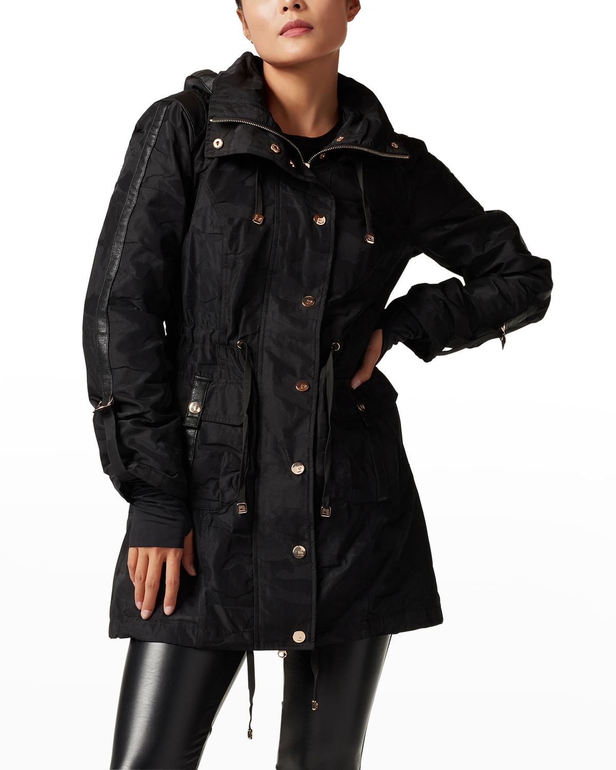 blanc noir trench coat