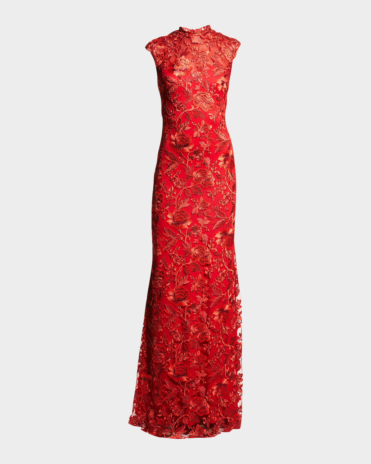 Tadashi shoji 2024 red lace dress