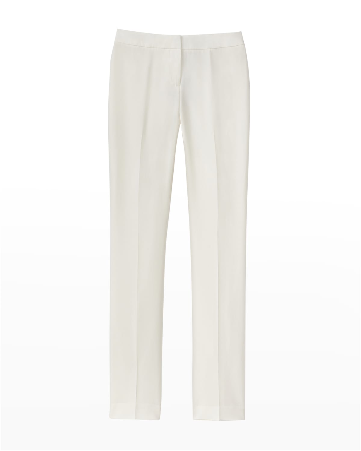 Lafayette 148 Petite Barrow Finesse Crepe Pants In Cloud