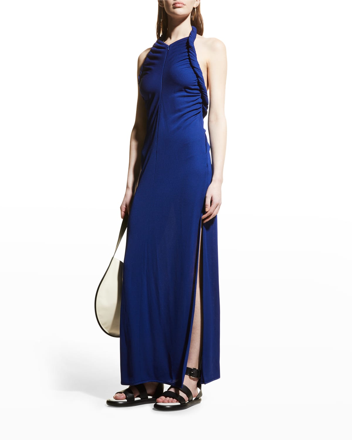 Blue Halter Dress | Neiman Marcus