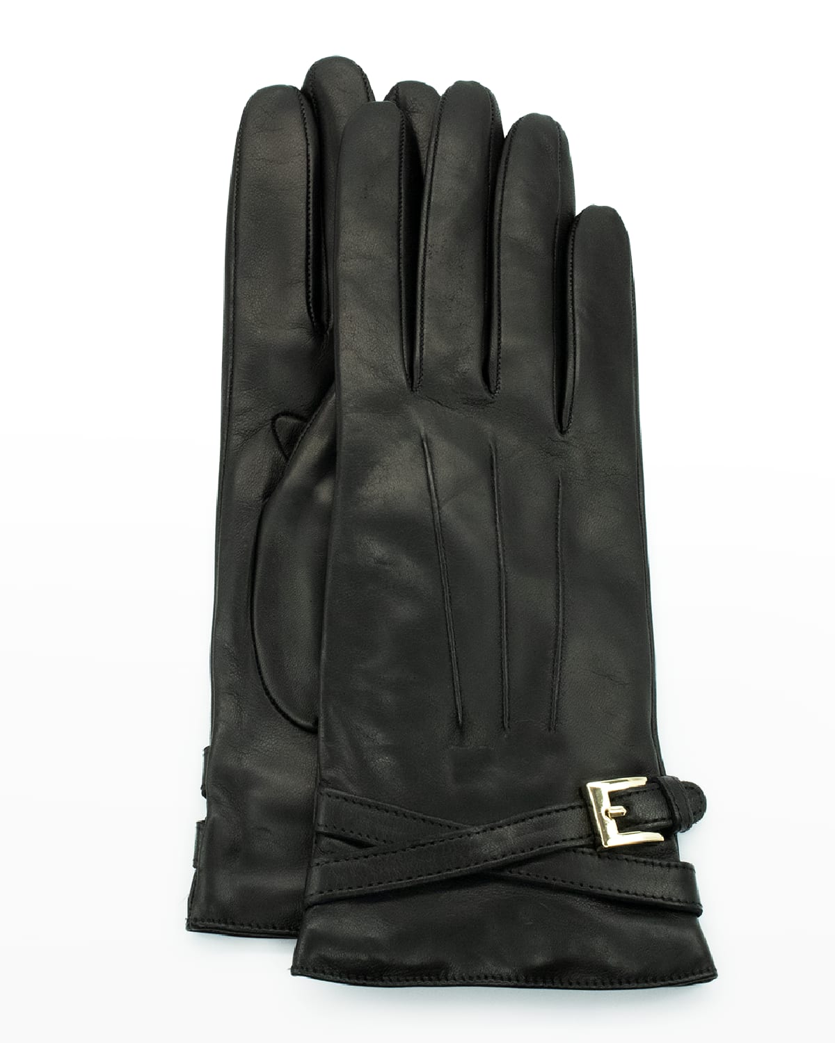 Portolano CashmereLined Napa Leather Gloves Neiman Marcus