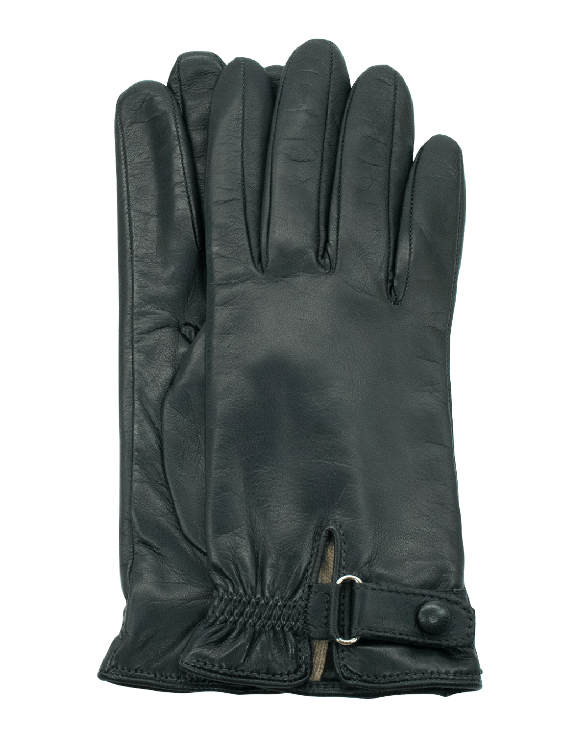 Portolano Cashmere-Lined Napa Gloves w/ Elastic Belt