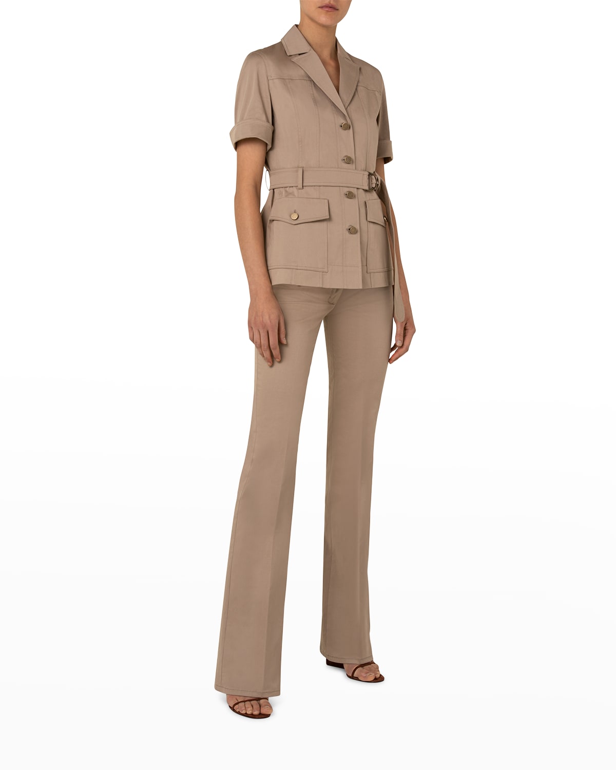 Flare Slim Fit Pants | Neiman Marcus Flare Slim Fit Pants | Neiman Marcus
