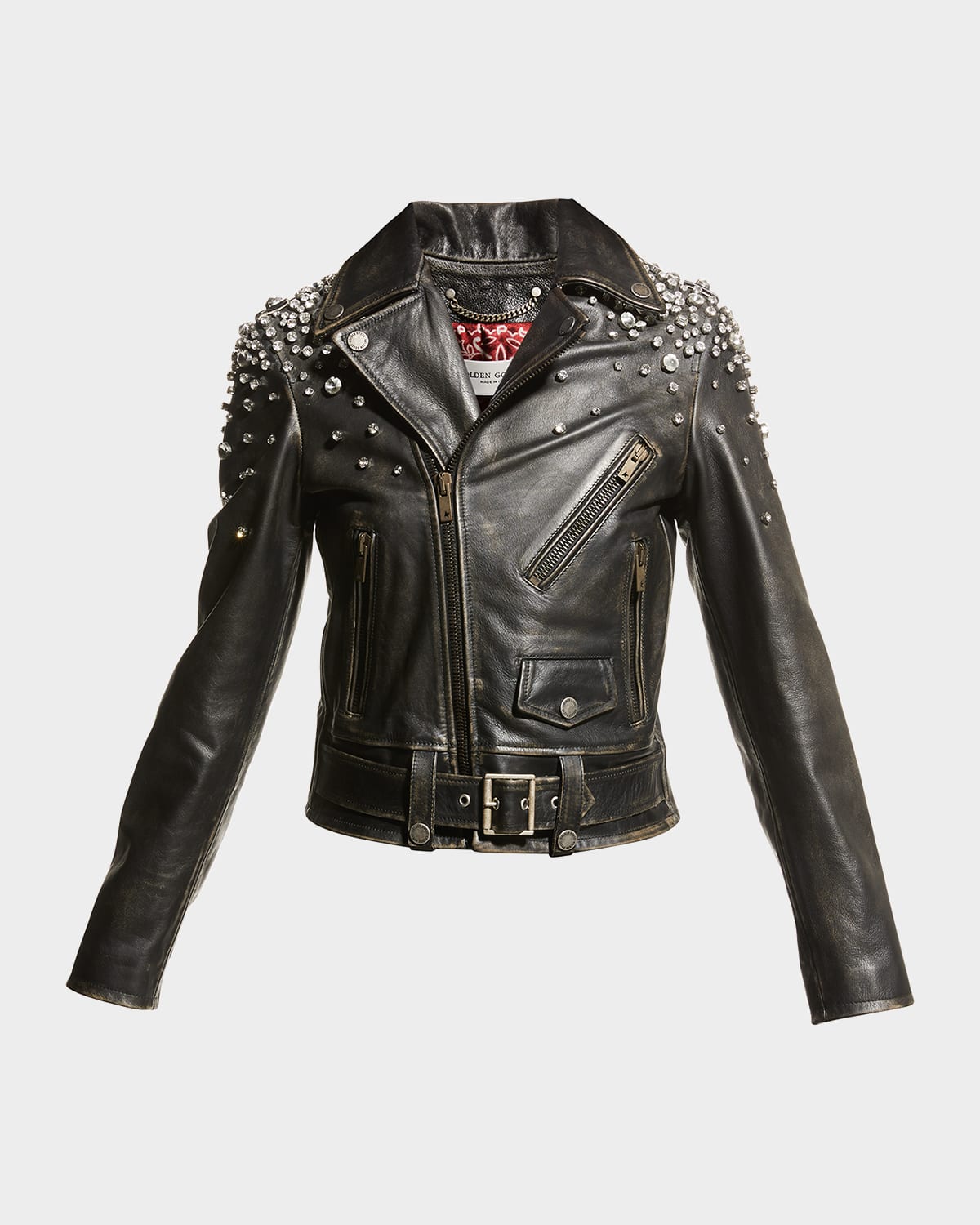 Alice and olivia studded leather jacket hotsell