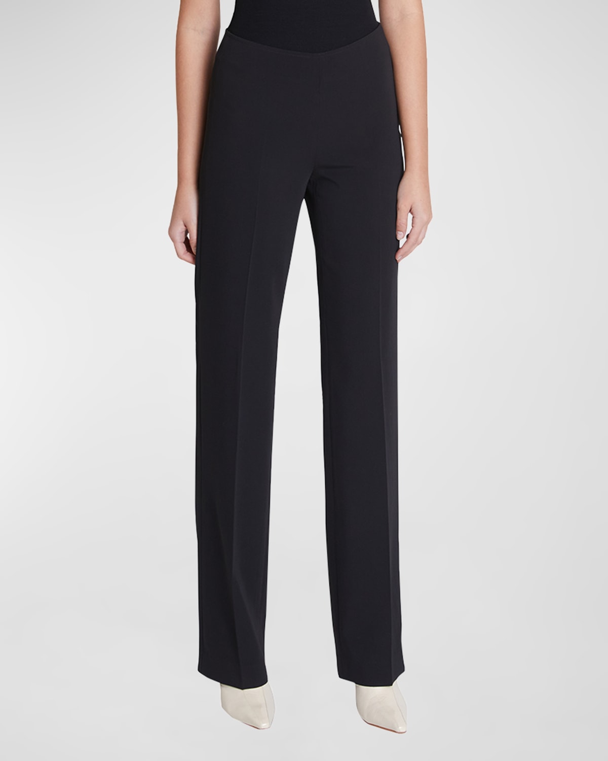 Santorelli Prix Straight-Leg Cady Pants