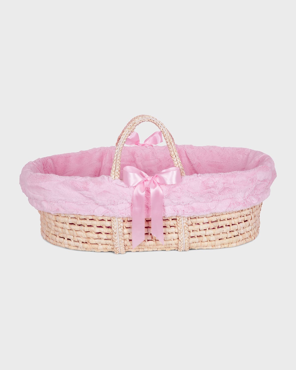 Little Scoops Pink Receiving Blanket And Basket Set
