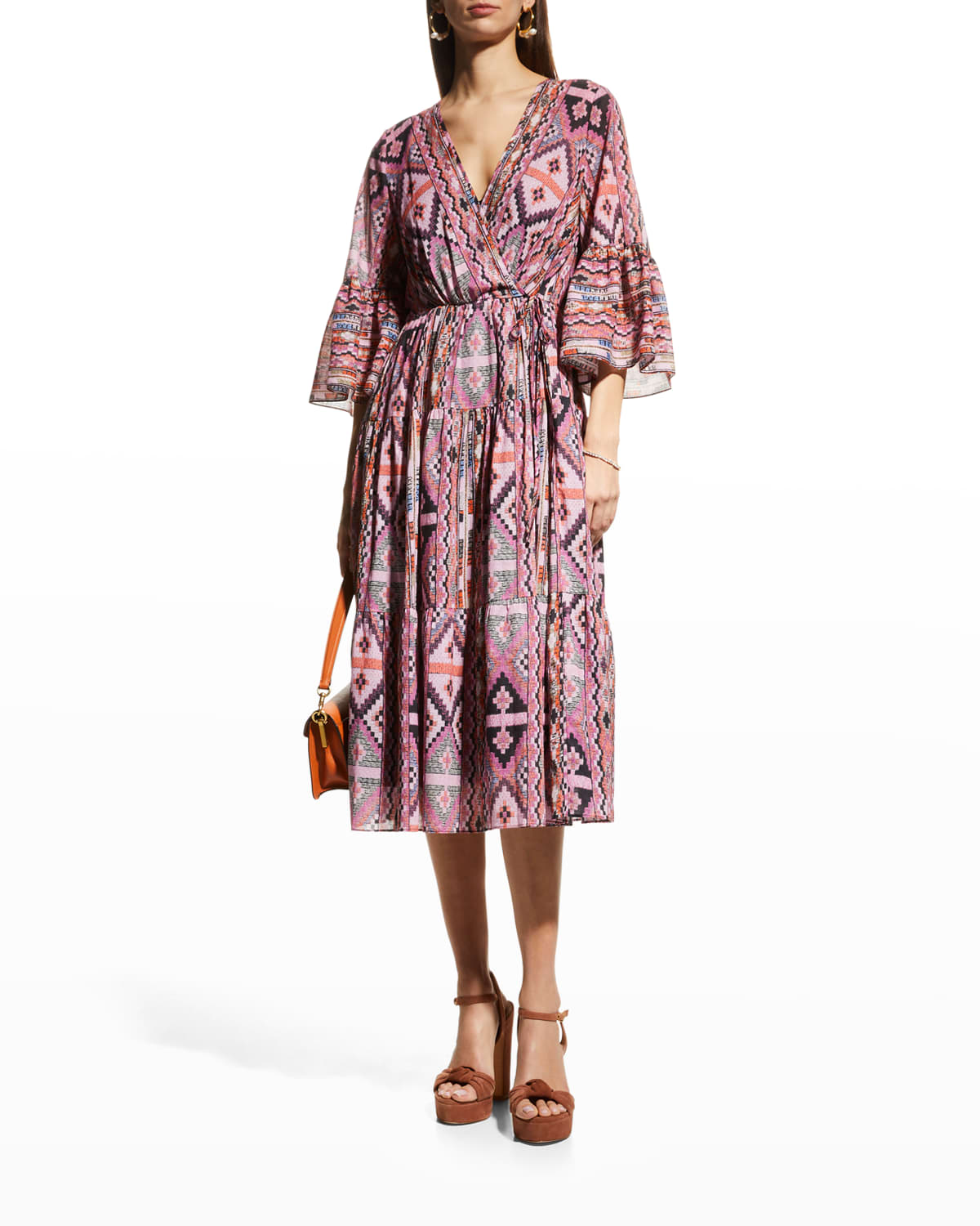 Bell Sleeve Designer Dress | Neiman Marcus