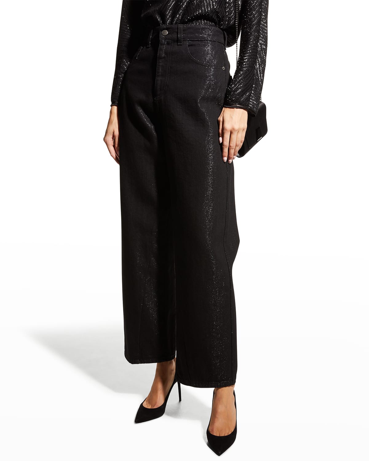 Slim Fit Jeans with Metallic Details