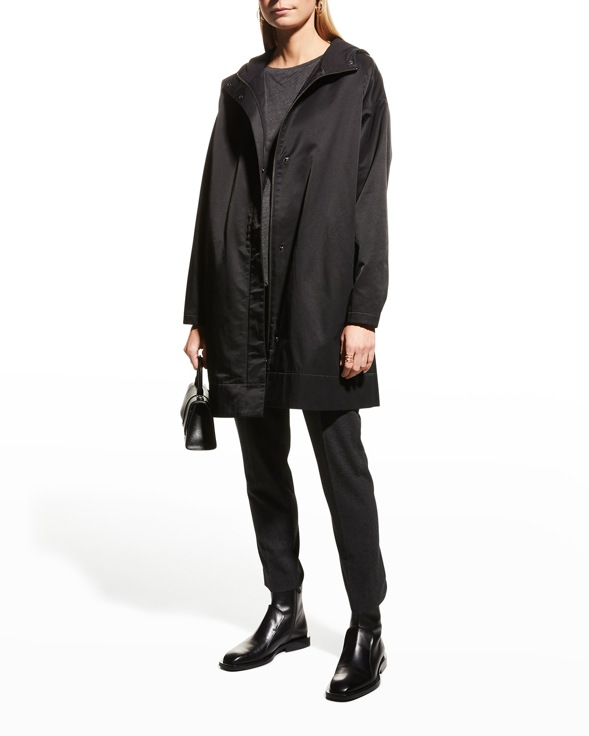 Eileen Fisher Zip Coat Neiman Marcus