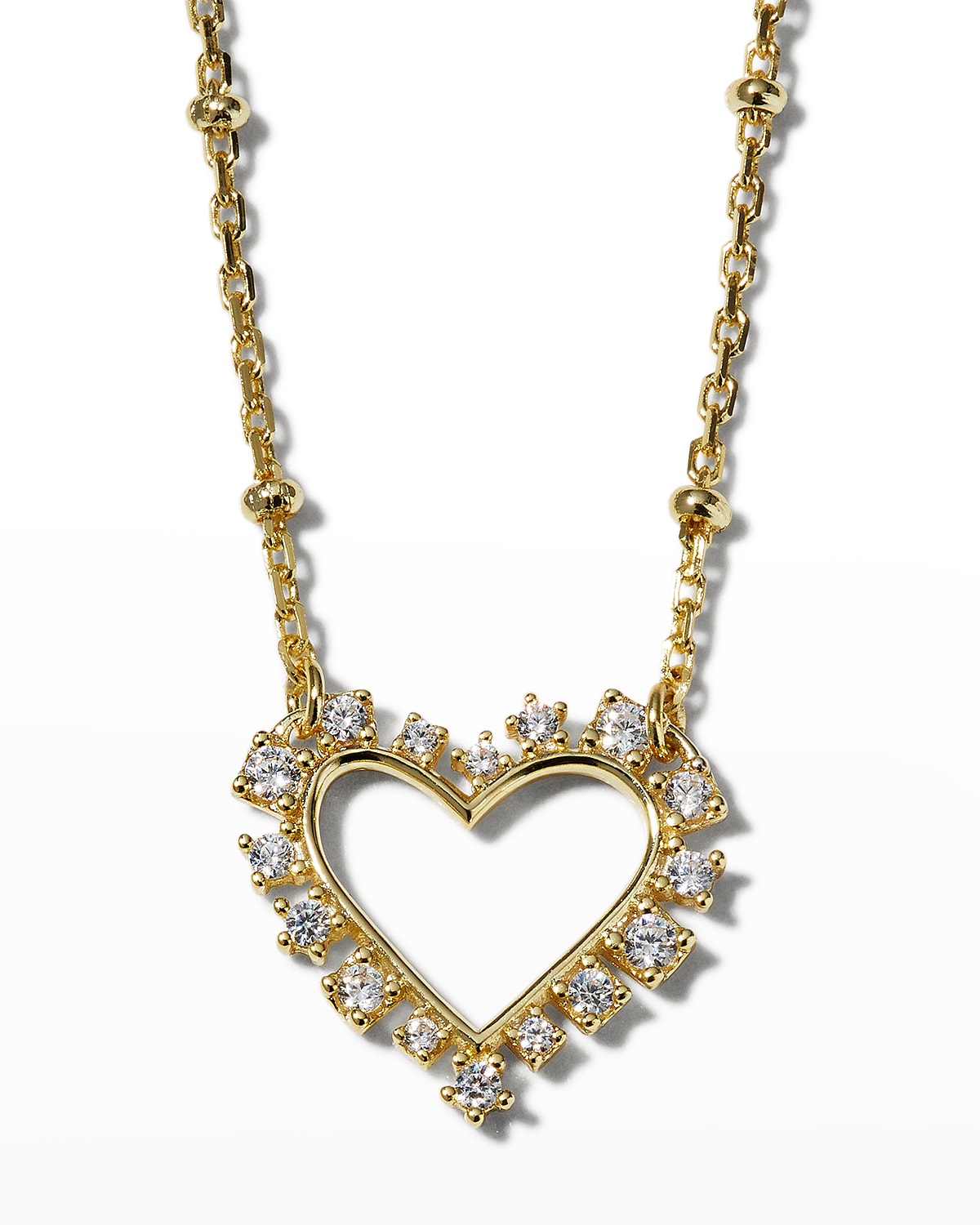 Gold Plated Crystal Necklace Neiman Marcus