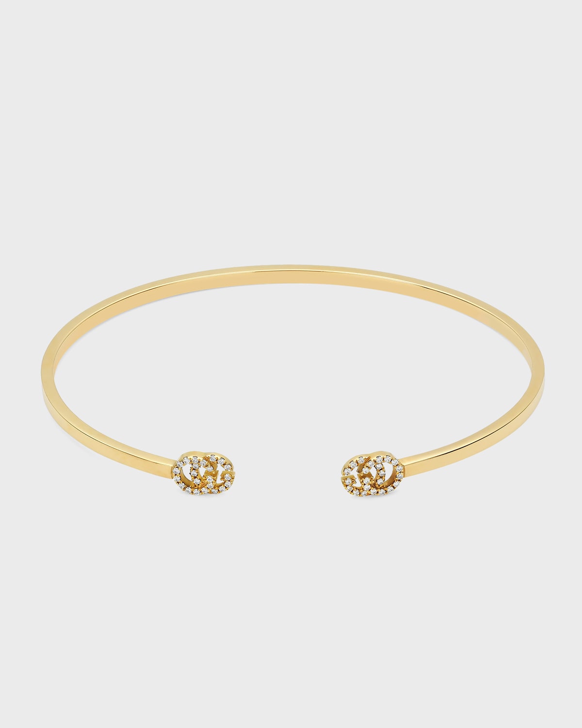 Gucci GG Running 18k Diamond Bangle