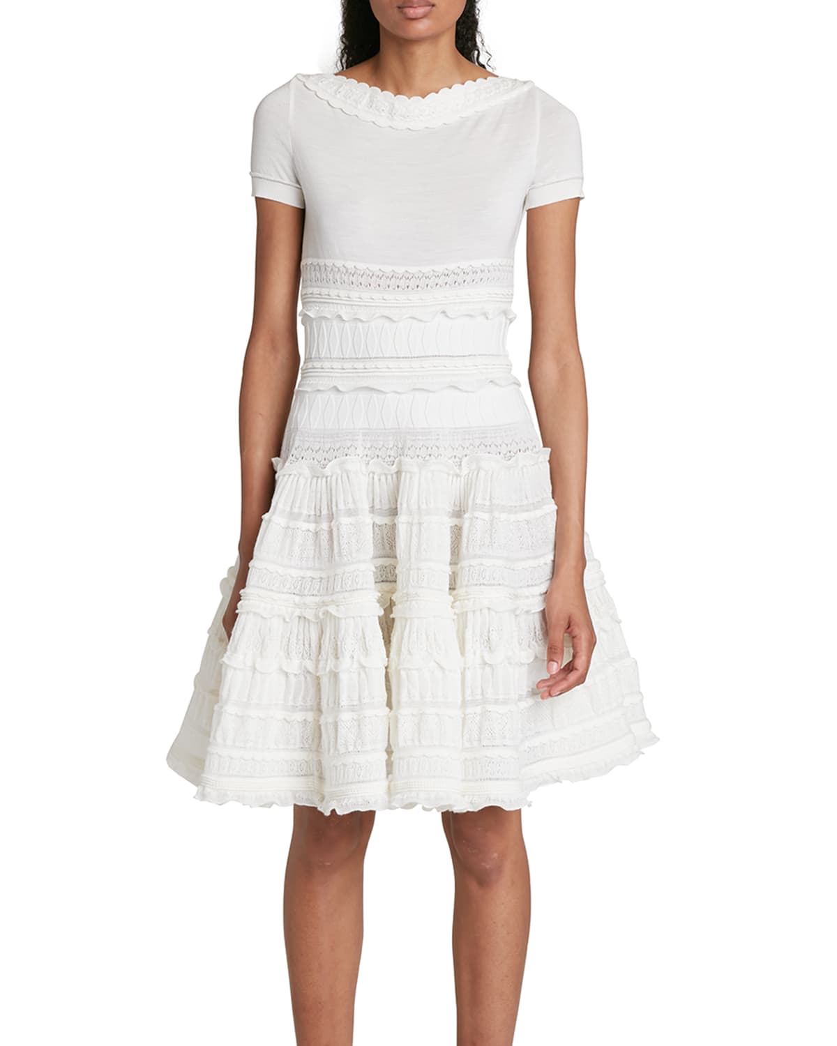 White Knee Length Dress | Neiman Marcus