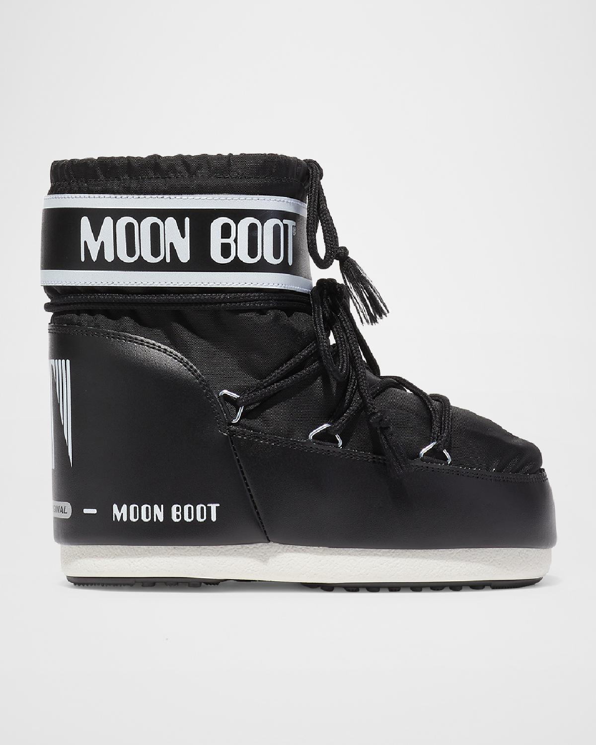 Moon Boot Classic Bicolor Lace-Up Short Snow Boots