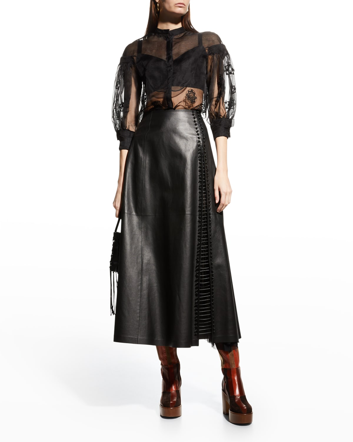 Leather Skirt | Neiman Marcus