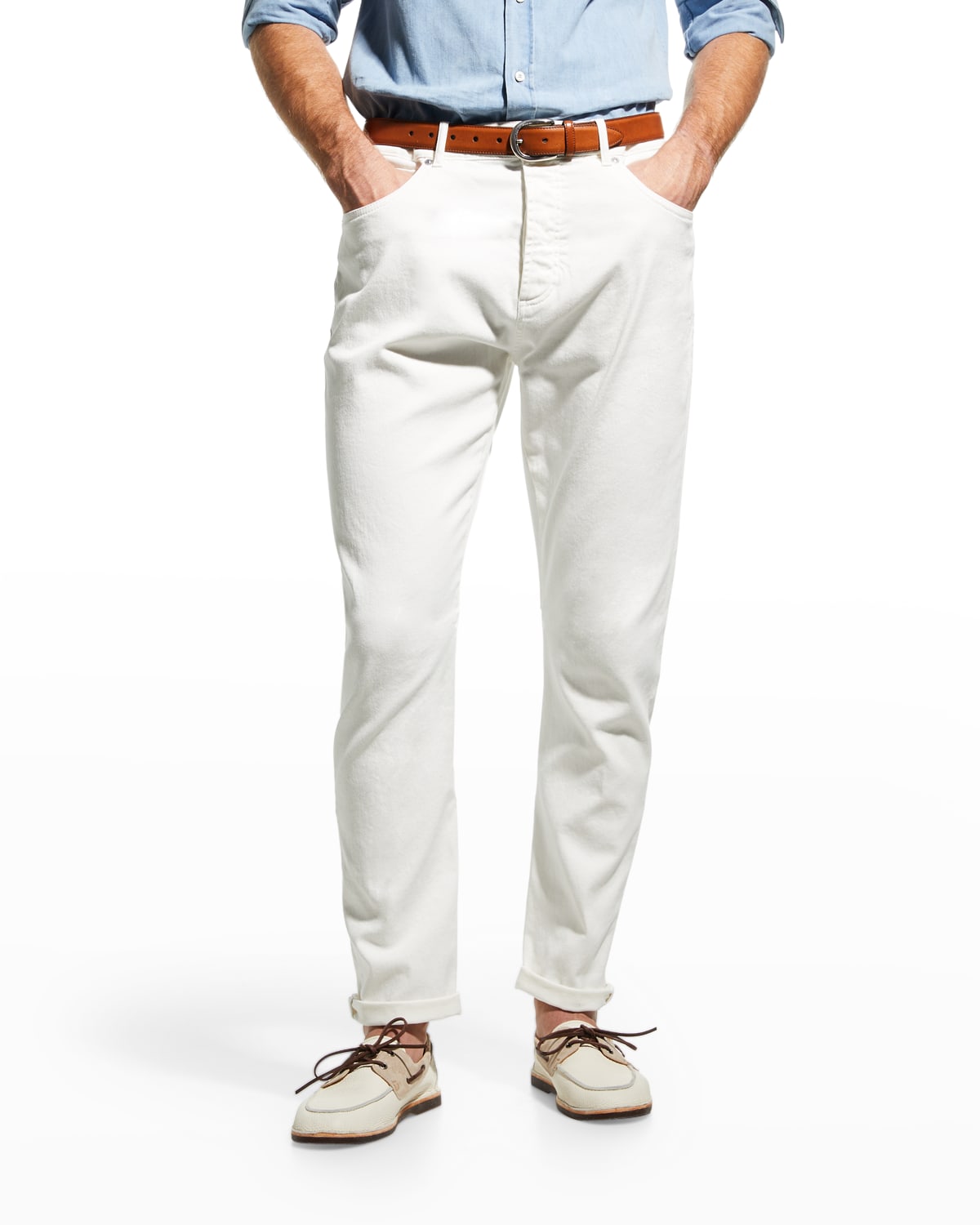 Brunello Cucinelli Denim Five-pocket Jeans | Neiman Marcus