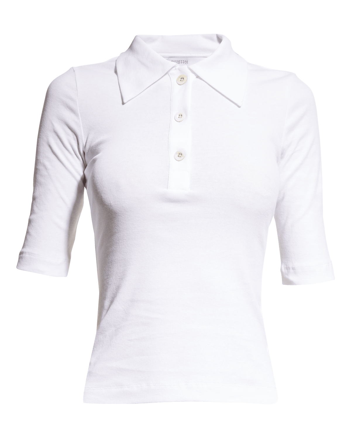 Rosetta Getty Fitted Polo T-Shirt