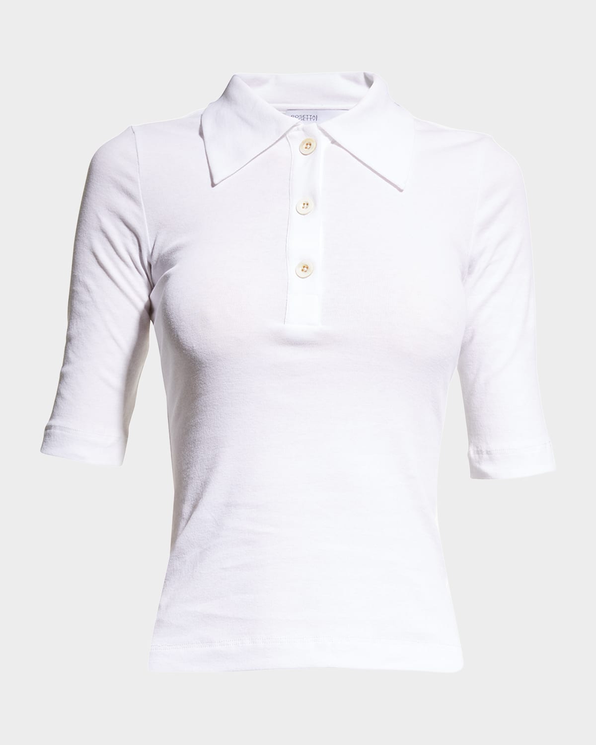 Rosetta Getty Fitted Polo T-Shirt