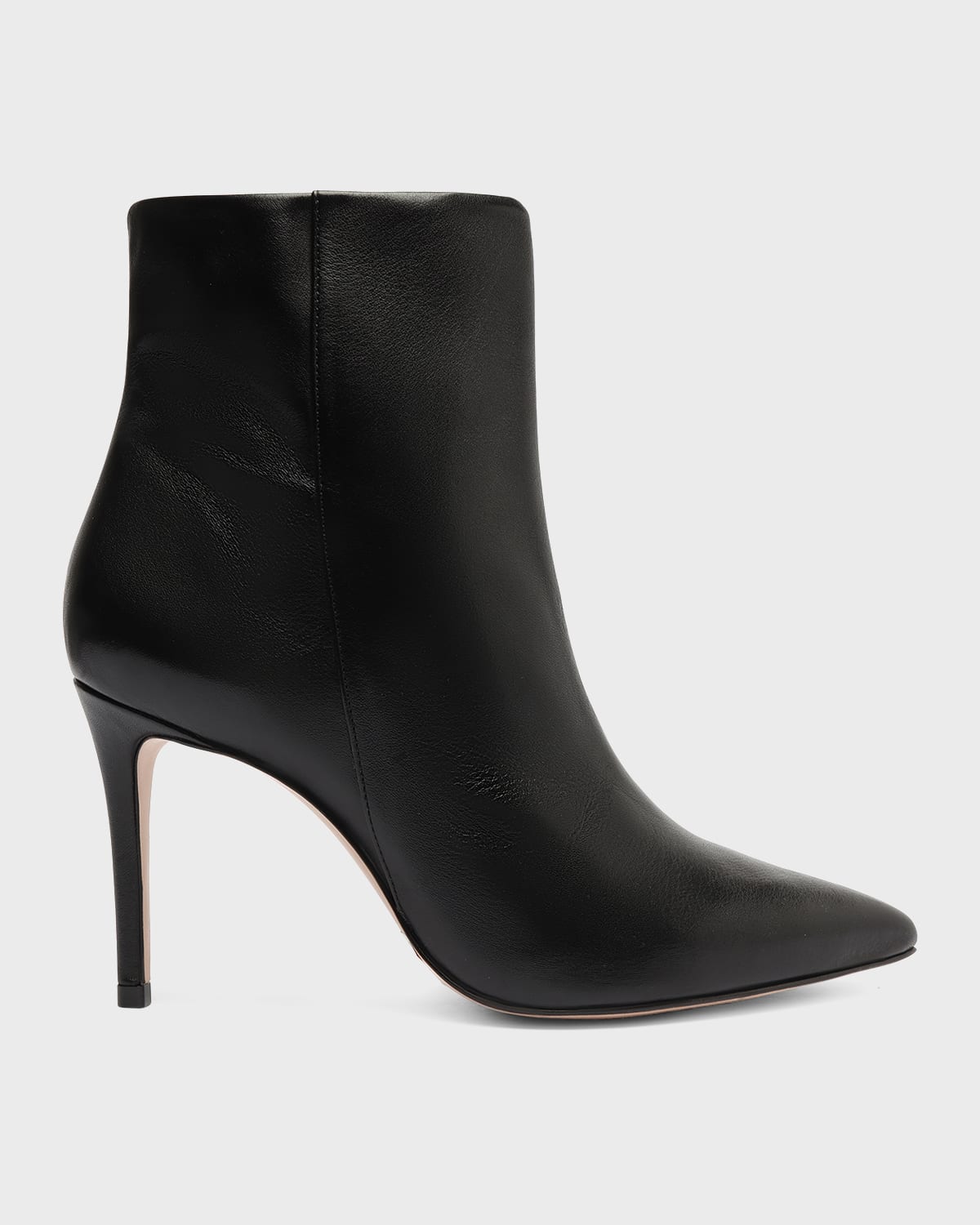 Schutz Leather Kitten-Heel Ankle Booties | Neiman Marcus