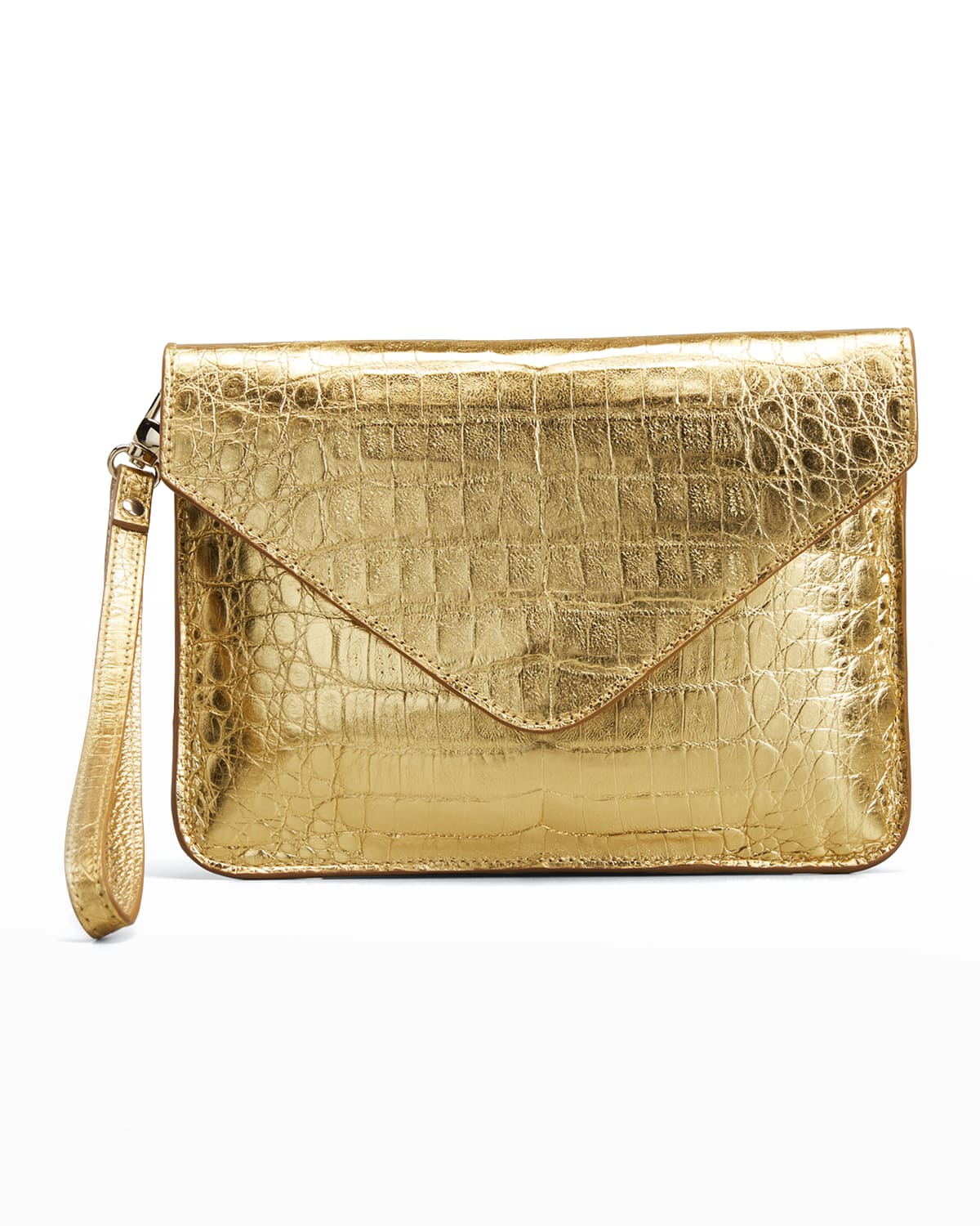 New Designer Faux Leather Clutch Bag Gold Trim Envelope Summer Purse Party Retro 