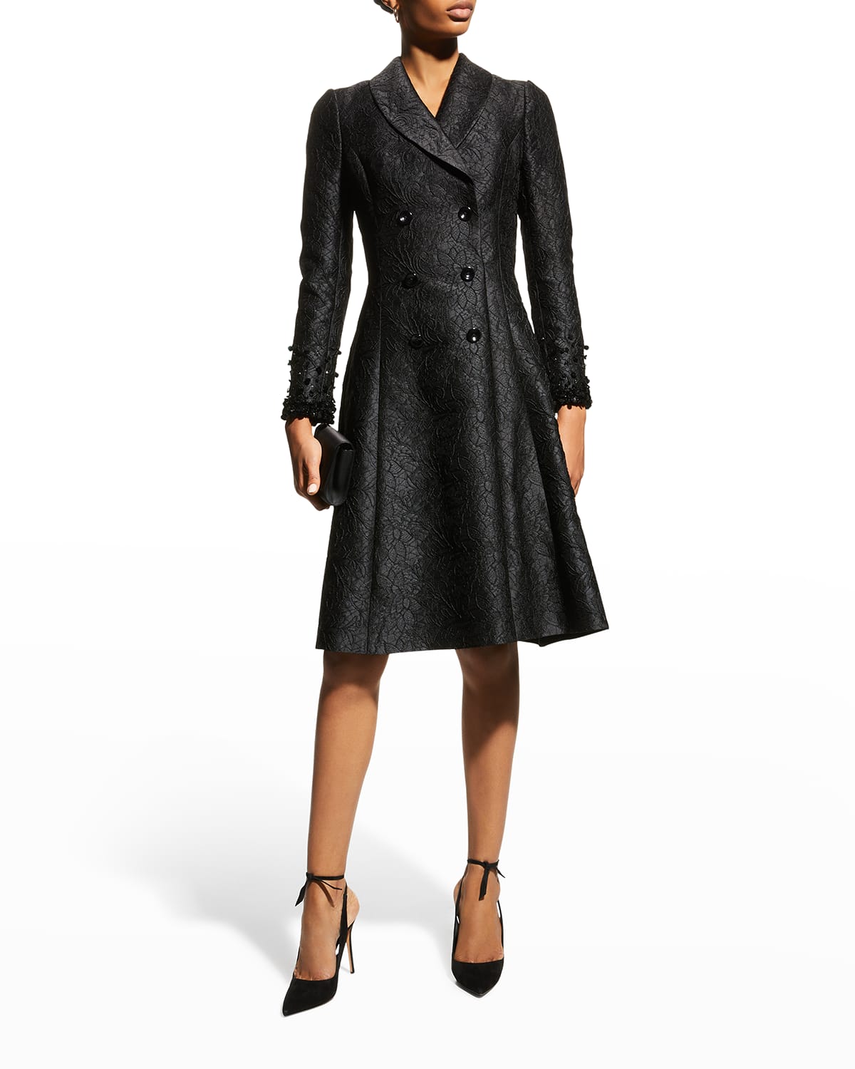 Shawl Collar Dress | Neiman Marcus