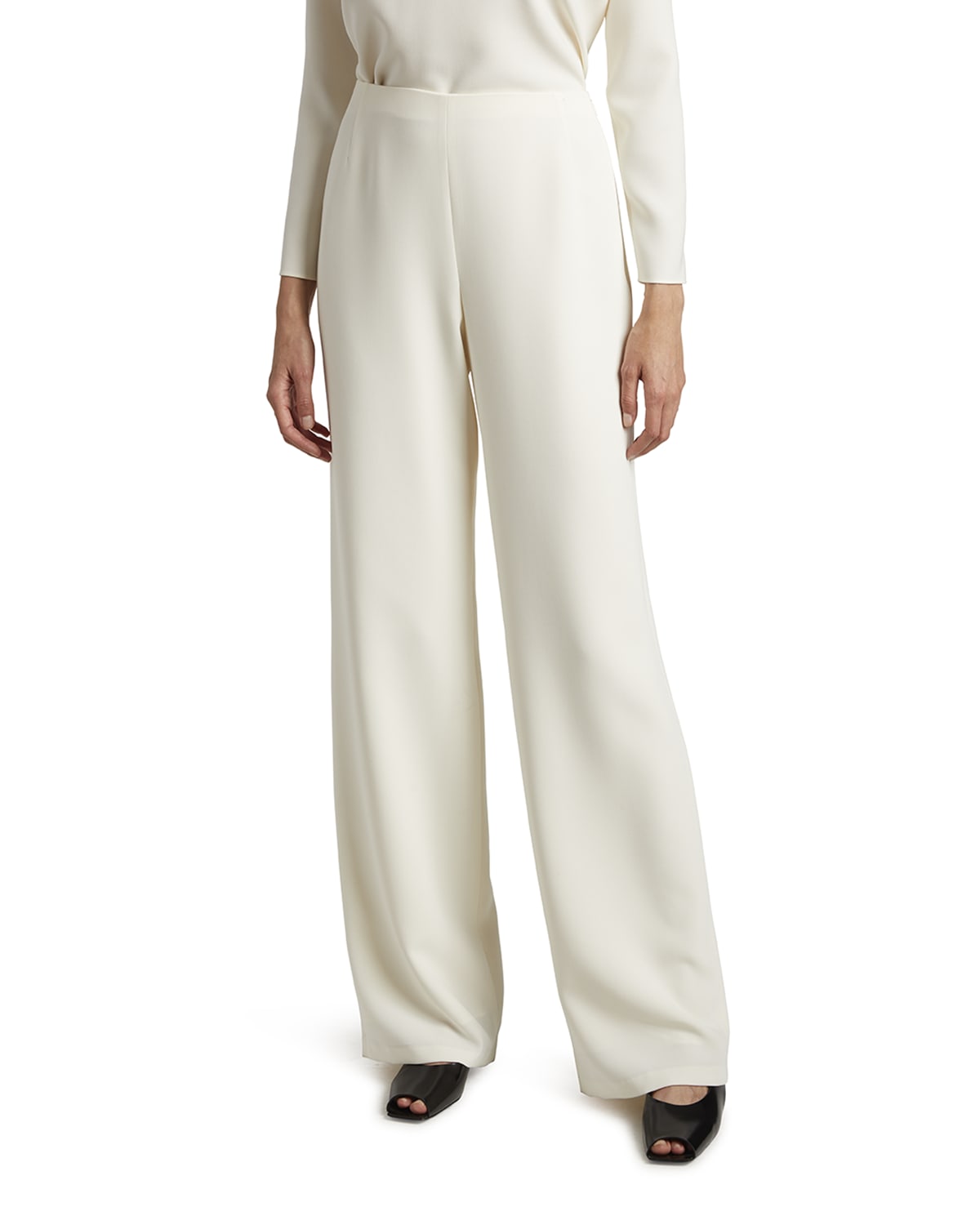 Flat Front Side Zip Pants | Neiman Marcus