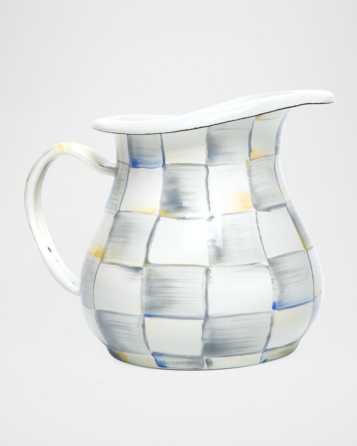MacKenzie-Childs Sterling Check Creamer