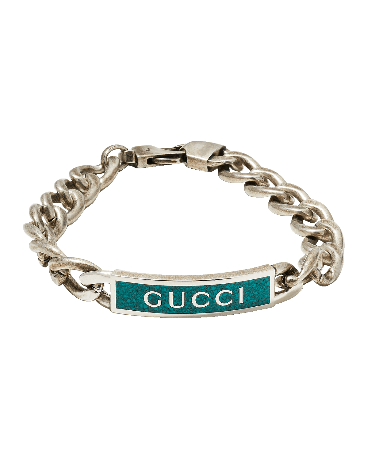 Gucci Men's GG and Bee Chain ID Bracelet Neiman Marcus